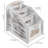 Casler White Remote Control Holder