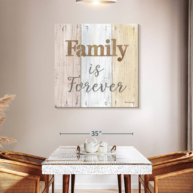 Plaque murale Kema Farmhouse Family Forever