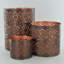 3 Piece Metal Tabletop Votive Holder Set