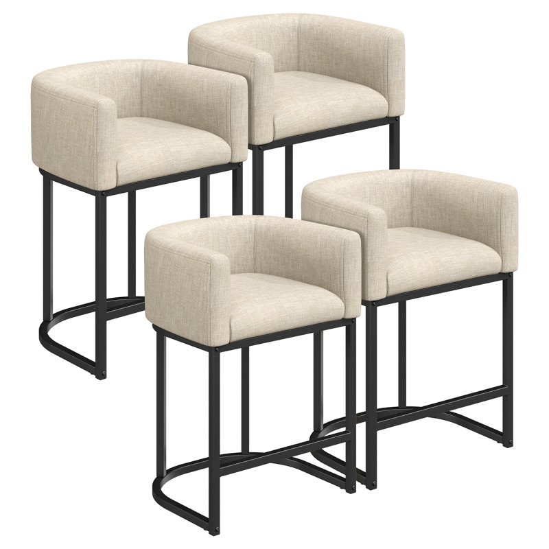 Tabouret de comptoir 26 po Velora, Beige