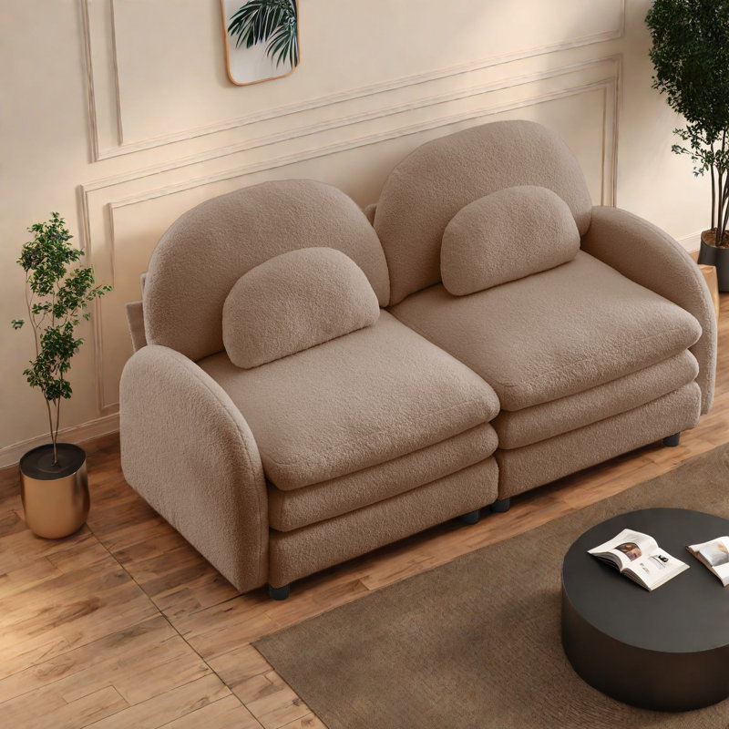 Causeuse modulaire 2 places Cloud Comfort Sofas, Teddy