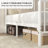 Twin Metal Platform Bed with Candle-style Headboard and Footboard, Under-Bed Storage, Easy Assembly, White-72567971-72567982