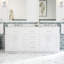 Ensemble de meuble-lavabo autoportant en lattes d'amande 60 po Athea-32080301-86291232-86291233
