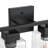 Industrial Vanity Light With Square Class Shade-401766400