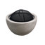Round Polyresin Wood Burning Smokeless