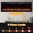 Recessed & Wall Mounted Fireplace Heater 750W/1500W Electric Fireplace Inserts with Crystal Stone, Remote Control, 12 Hour Timer, Adjustable Flame Color, Touch Screen-1522730527