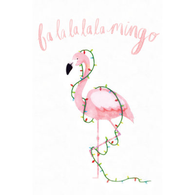 Flamingo Holiday - Wrapped Canvas Print