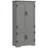 48.5"  Kitchen Pantry Cabinet, Compact Farmhouse Storage Cabinet Organizer With 2 Adjustable Shelves And 4 Beadboard Doors For Dining Room, Gray-2005389784