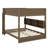 Roomy Queen-Over-Queen Bunk Bed With Storage Cabinets And Useful USB Ports-1438349833