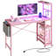 Bureau de jeu à DEL Johnothan avec prise de courant, bureau d'ordinateur avec trois niveaux de tablettes réglables-1049168459-1054884296