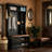 The Black Hall Tree Entryway Cabinet Features 6 Practical Hooks, Along With A Coat Rack And Storage Bench, Making Entryway Organization Easier.