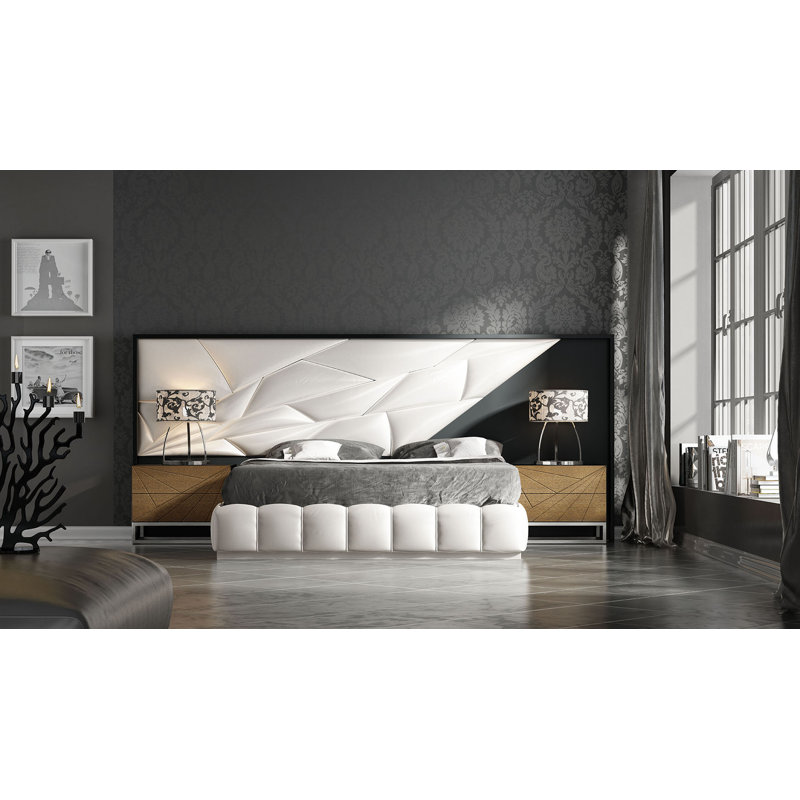 Upholstered Bed, Queen, Matte