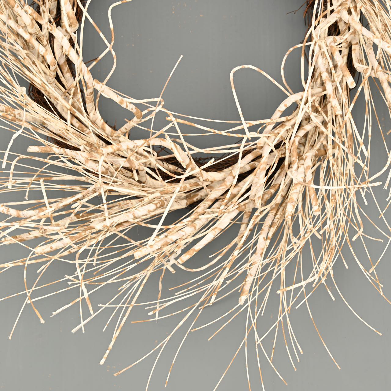 26" Handcrafted Birch and Grapevine Everyday Wreath