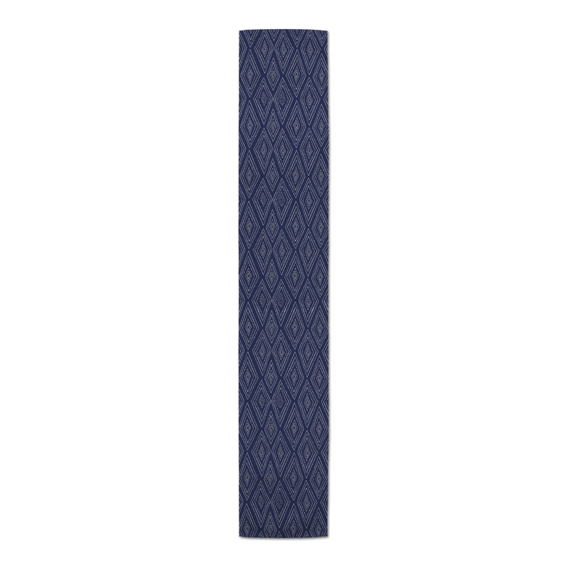 Chemin de table Collynn, 90 po x 16 po, Bleu marine