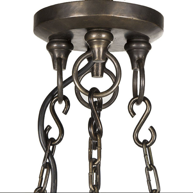 Nellcote 6 - Light Wood Globe Chandelier