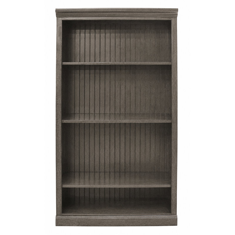 Sherita Bookcase, Graystone, (3 Shelves) 60” H x 32” W x 14.25” D
