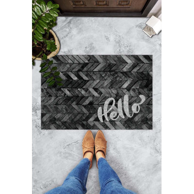Paillasson durable en PVC antidérapant de 15,7 po x 23,6 po | Matériau 100% PVC, lavable à la machine à 86 ° F | Parfait pour l'intérieur et l'extérieur, facile à nettoyer, élégant et fonctionnel
