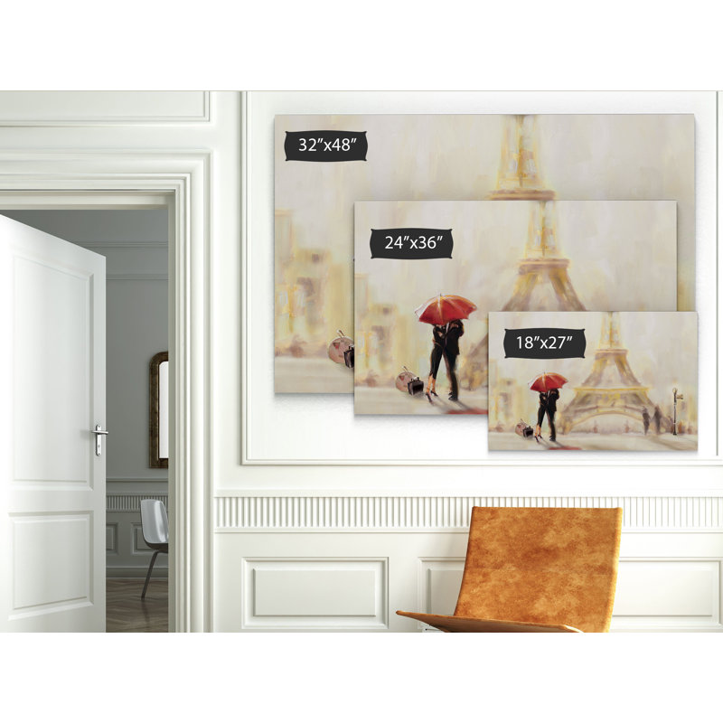 Paris Moment - Imprimé, H 24 po x l 36 po x P 1,5 po, Toile tendue