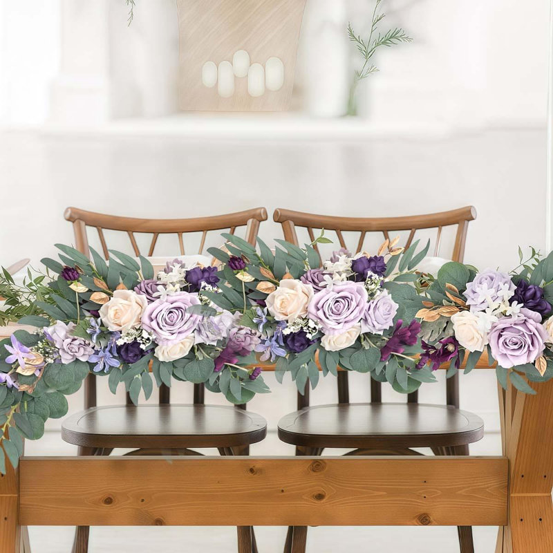 Artificial Wedding Arch Flowers Swag Kit