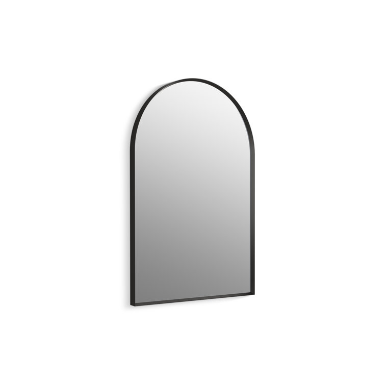 KOHLER Essential 24 in. X 36 in. Arch Framed Mirror in Matte Black