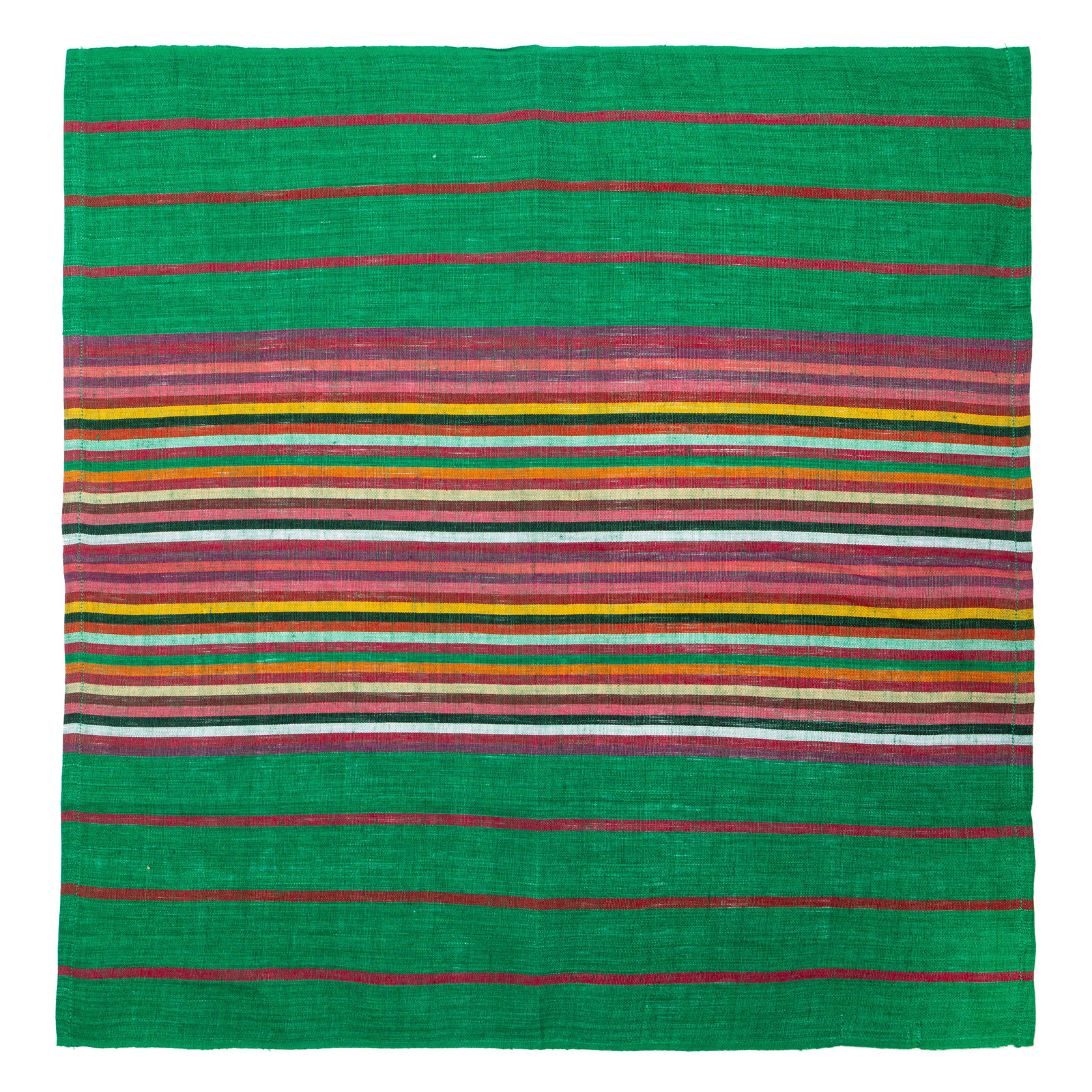 Multi Stripe Napkin 20" x 20", Green/Red/Yellow