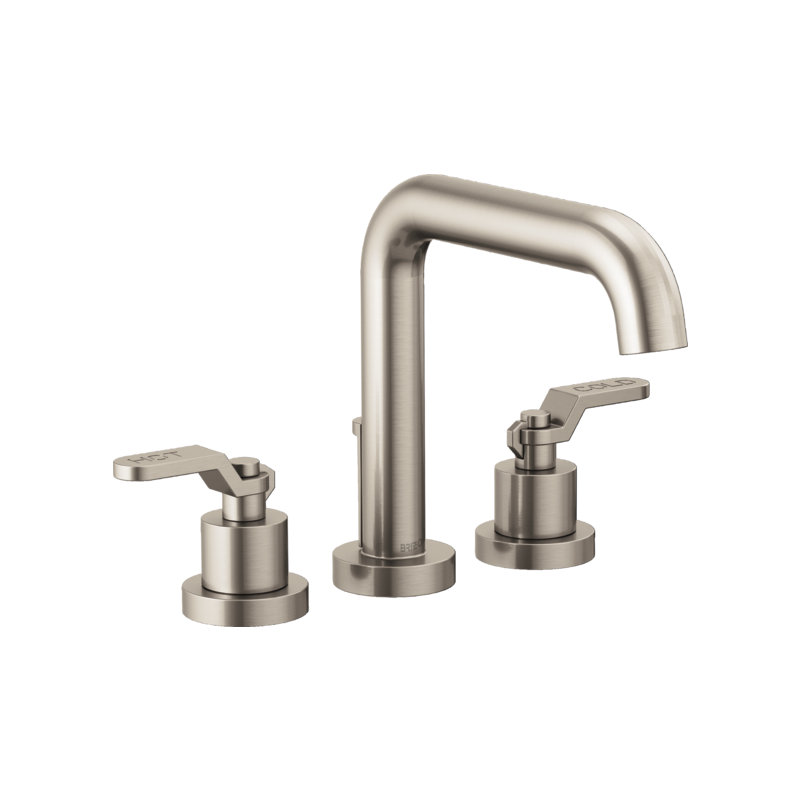 Litze® Roman Tub Faucet, Industrial Lever, Luxe Nickel
