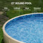 Revêtement pour piscine rond de style mur Unibead 52 po à hauteur de mur durable-111282425