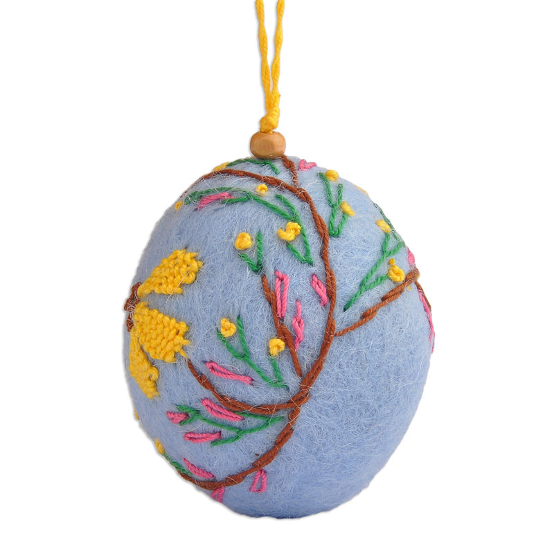 The Holiday Aisle® Handmade Armenian Spring Embroidered Felt Ornament