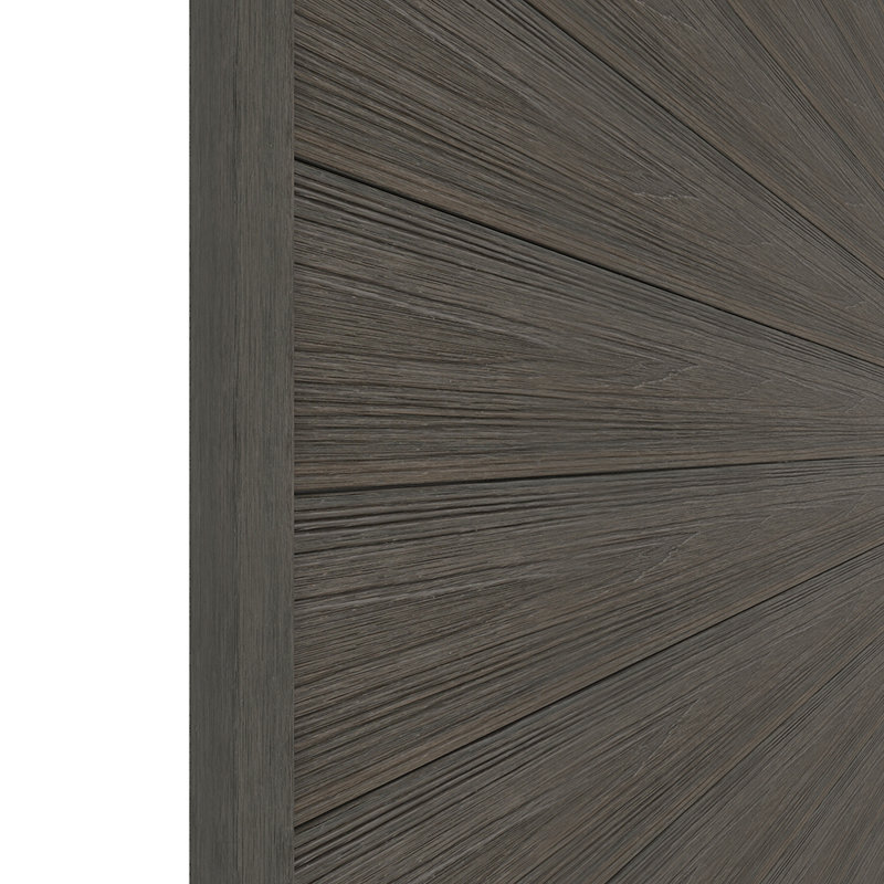 All Weather System 1.87 in. x 1.87 in. x 8 ft. Composite Siding End Trim in Brazilian Ipe, Noyer espagnol