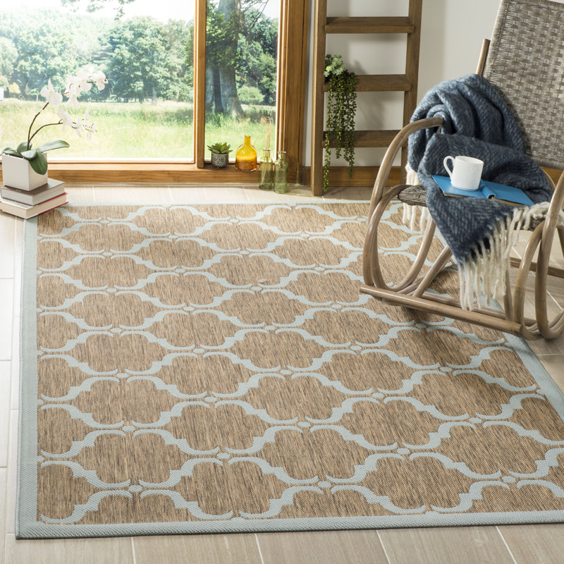 Herefordshire Performance Geometric Indoor/Outdoor Area Rug, Rectangle 5'3" x 7'7"