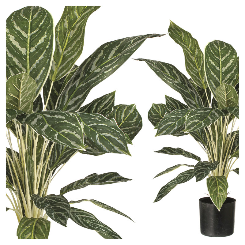 Plante artificielle 27 "en pot Aglaonema