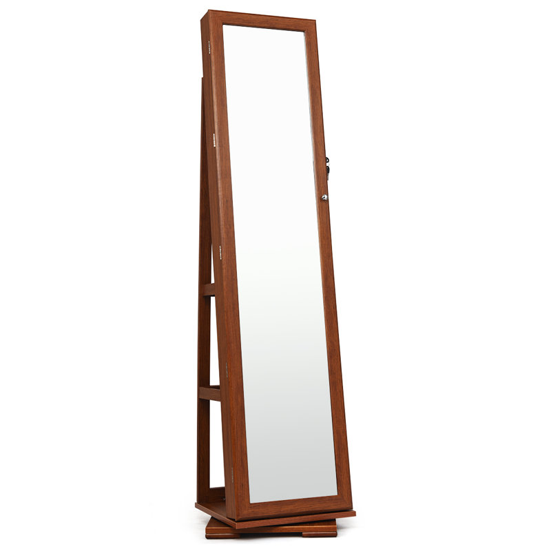 Darvone Freestanding Jewelry Armoire, Brown