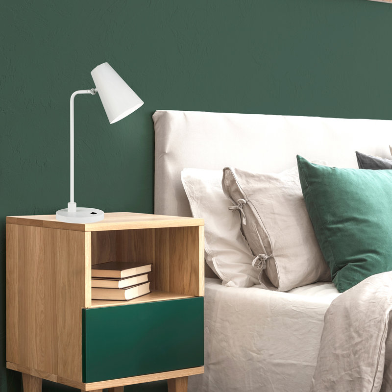 Orli Metal Desk Lamp, White