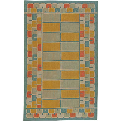 Modern One-of-a-Kind 6'6" X 10'8" New Age Wool Area Rug in