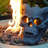 Refractory Materials Fireproof Imitated Human Fire Pit Skulls Gas Log For NG, LP Wood Fireplace, Firepit, Campfire, Halloween Decor, BBQ