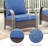 Bobra Outdoor Wicker Rattan Patio Chairs With Cushions And Ottomans-358769915