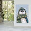 Mignon, pingouin de Noël contemporain, art mural pingouin-129145323