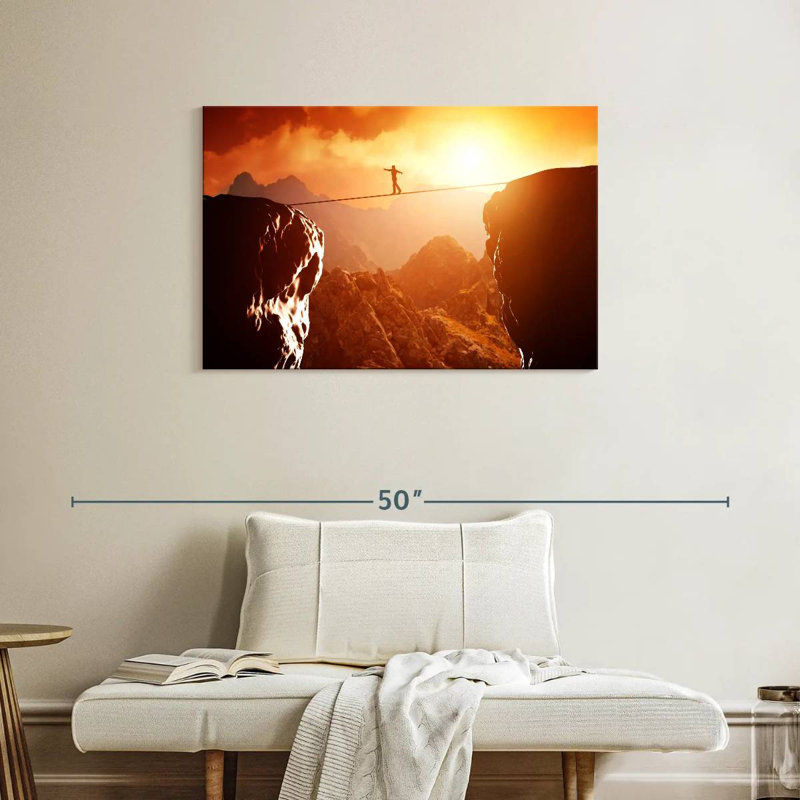 Sireci Cliff Tightrope Walk, 24" H x 36" W