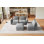 Canapé modulaire surdimensionné en U surdimensionné, canapé en chenille à 8 places avec repose-pieds mobile, convertible pour salon, appartement ou bureau