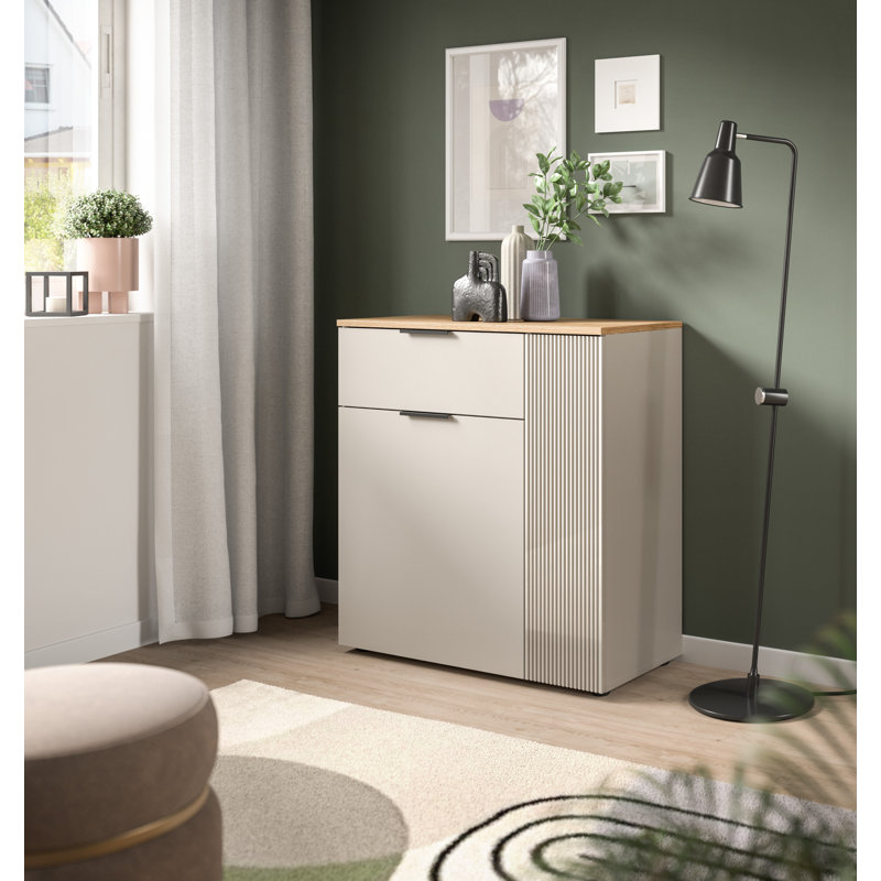 Particle Board / Chipboard Standard Accent Chest, 86 cm H x 80 cm L x 38 cm D
