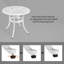Table d'appoint en aluminium thermolaqué Reinna-111630939