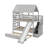 Twin Over Twin Bunk Bed With Trundle-303855705