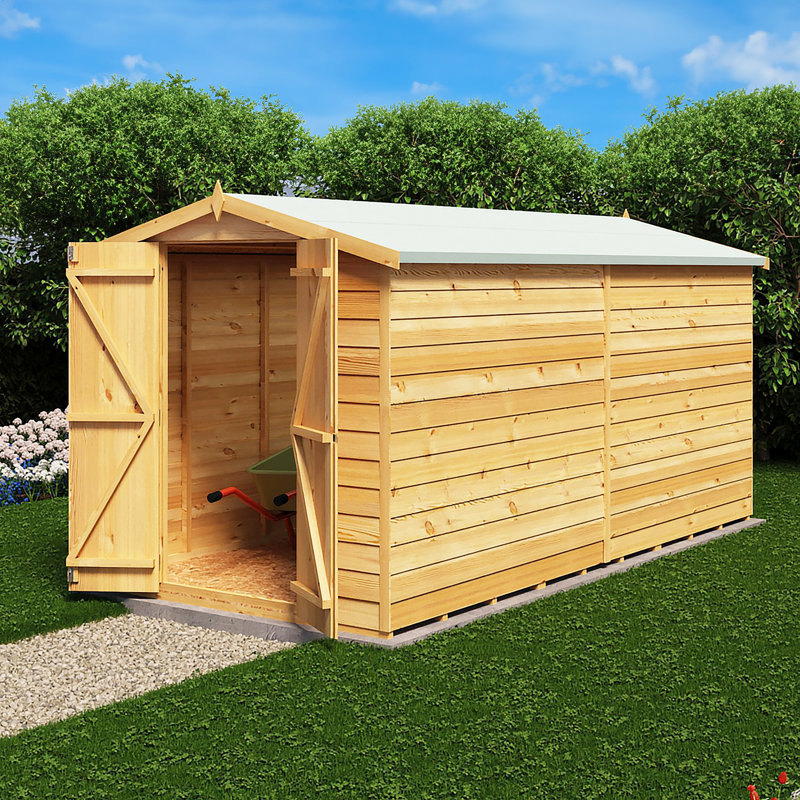 Garden Value 6 ft. W x 12 ft. D Overlap Garden Shed