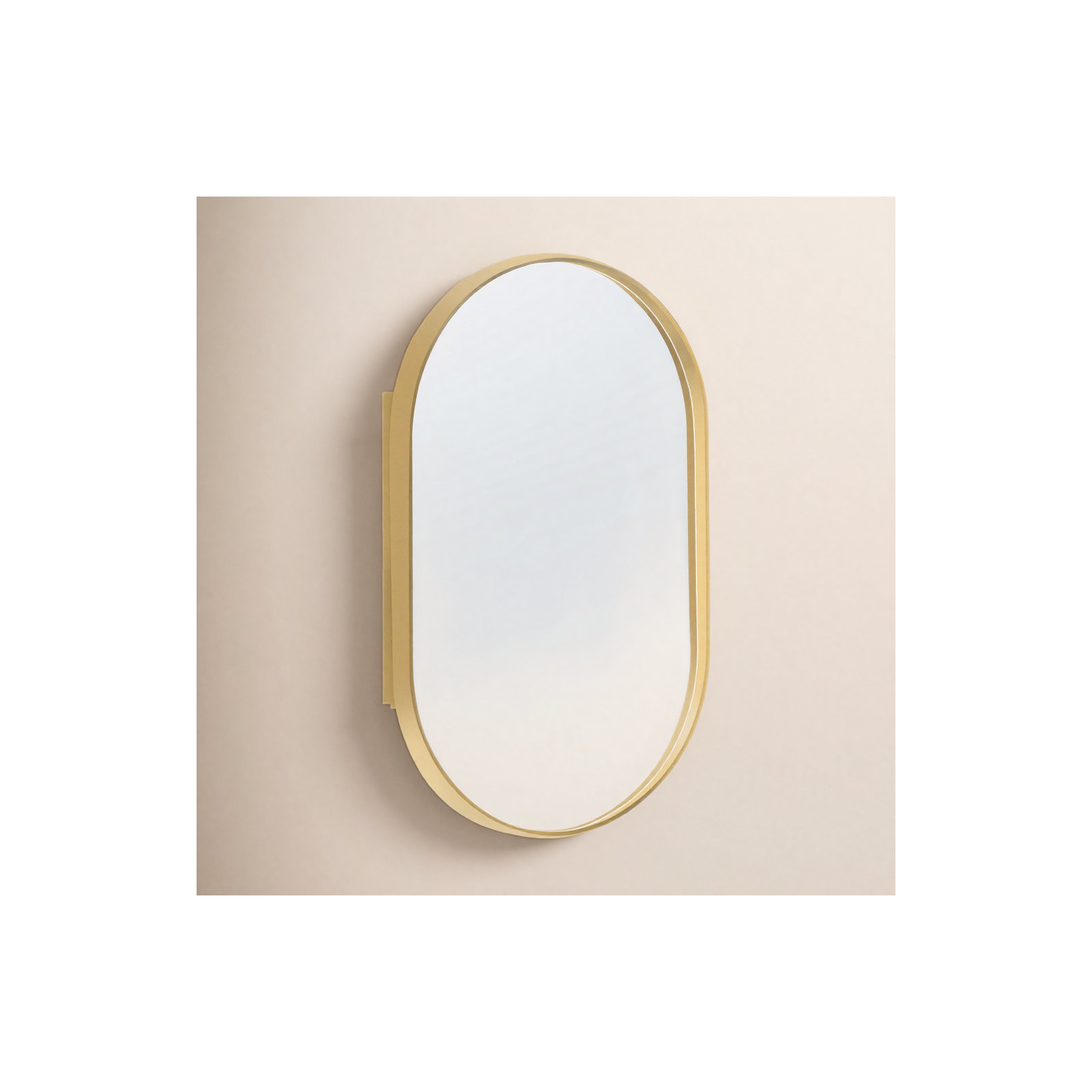 Rosser 21'' W 34'' H Recessed Medicine Cabinet, Gold