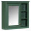 Armoire de salle de bain moderne avec miroir. Armoire de rangement murale 30 po x 28 po, 5 tablettes et plus, armoire de rangement spacieuse 28 po. . + verre, design élégant