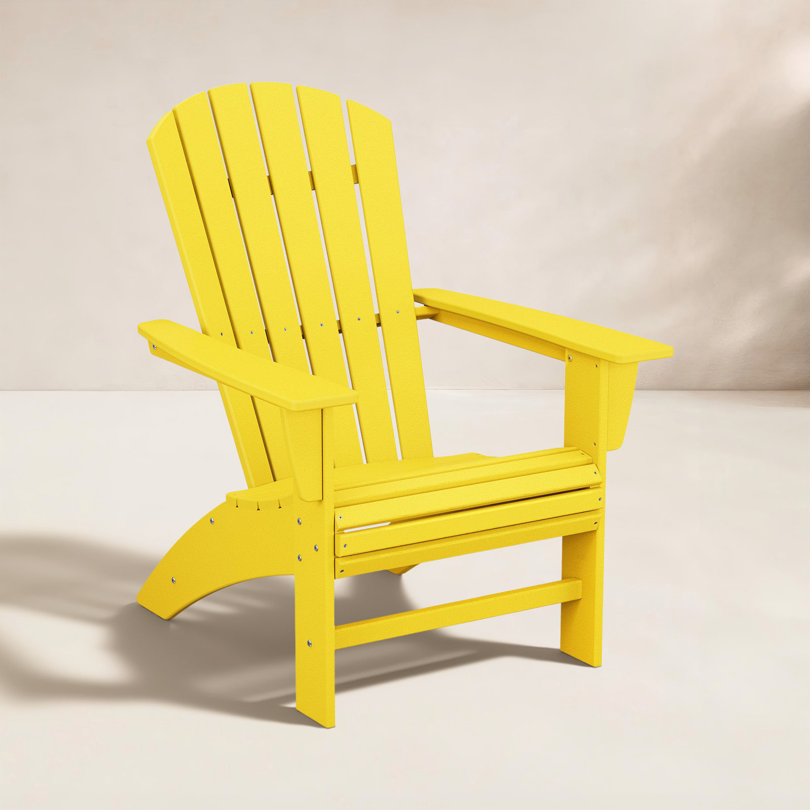 POLYWOOD® Nautical Adirondack Chair, Lemon