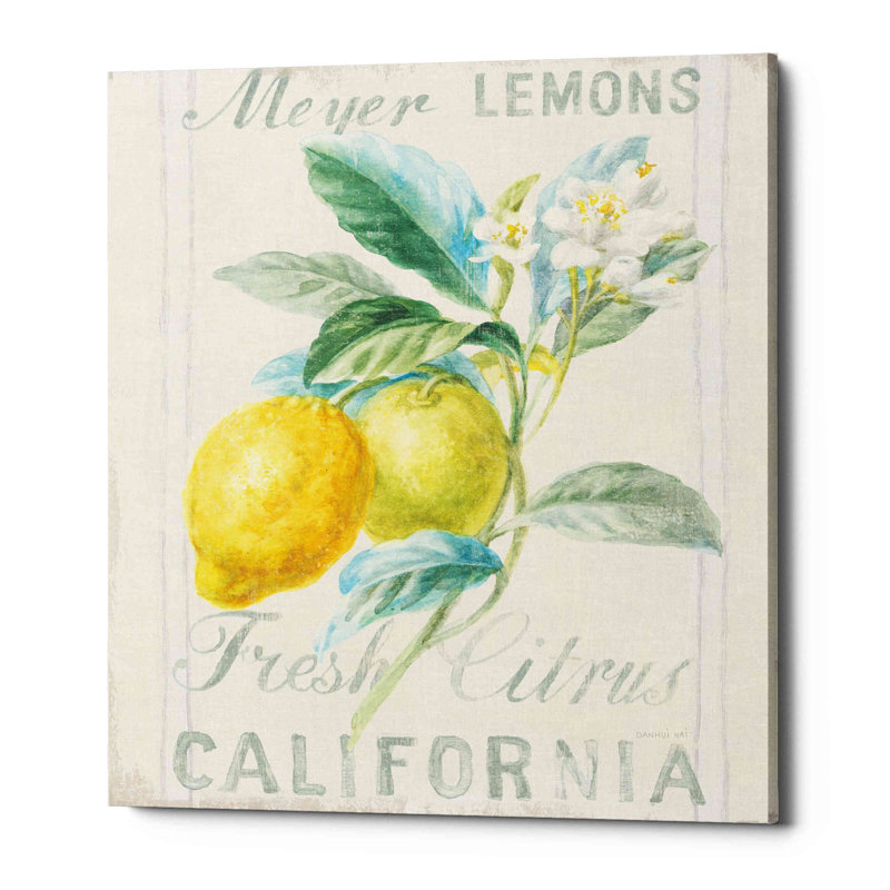 «Floursack Lemon II», impression sur toile tendue, H 24 po x l 20 po x P 0,75 po