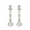 Porte-bougie Aspen Creative 16303-11-2, en aluminium et nickel massif, support de table décoratif pour mariage, repas, fête, décoration intérieure, 4 po de diamètre x 14 1/4 po de hauteur, ensemble de 2