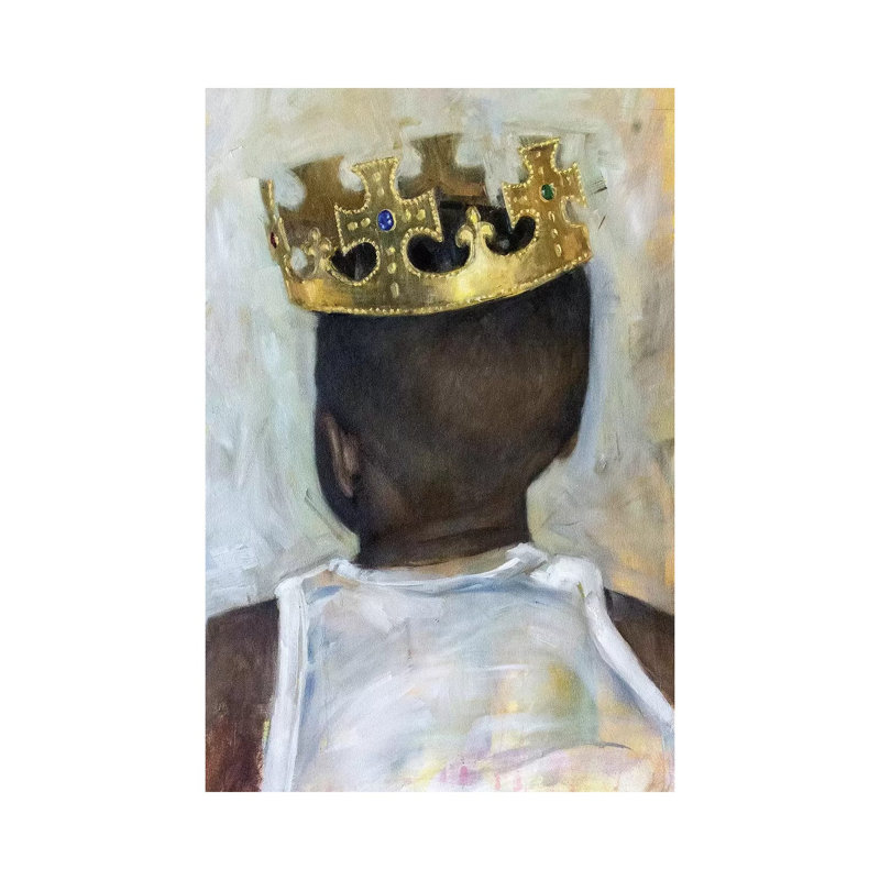Raised A King by Carlos Antonio Rancaño - Wrapped Canvas Print, 30.48cm H x 20.32cm W x 1.91cm D
