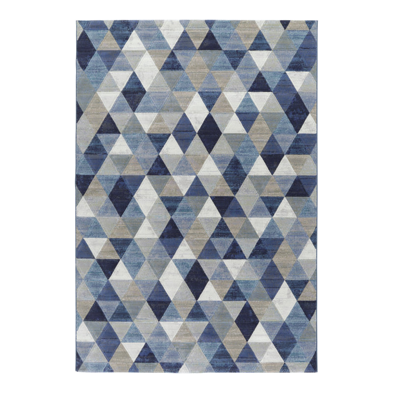 Elsmere Geometric Area Rug, Rectangle 80 x 150cm